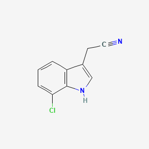 molecular formula C10H7ClN2 B1625325 2-(7-氯-1H-吲-3-基)乙腈 CAS No. 221377-37-3