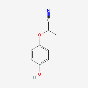 B1625326 2-(4-Hydroxyphenoxy)propanenitrile CAS No. 343866-65-9