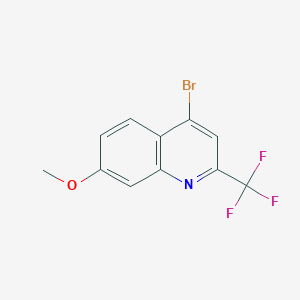 molecular formula C11H7BrF3NO B1625343 4-Bromo-7-methoxy-2-(trifluoromethyl)quinoline CAS No. 89446-63-9