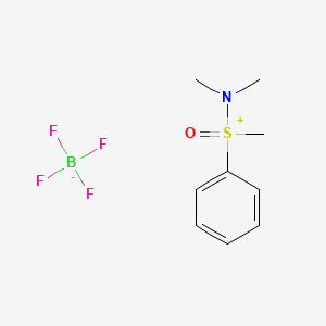 molecular formula C9H14BF4NOS B1625356 (二甲氨基)甲基苯基亚砜四氟硼酸盐 CAS No. 21077-81-6