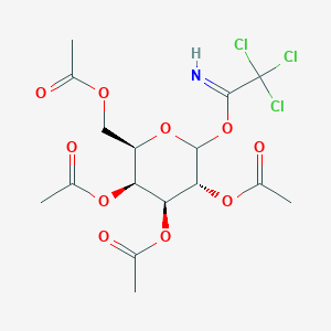 B1625357 [(2R,3S,4S,5R)-3,4,5-triacetyloxy-6-(2,2,2-trichloroethanimidoyl)oxyoxan-2-yl]methyl acetate CAS No. 353264-42-3
