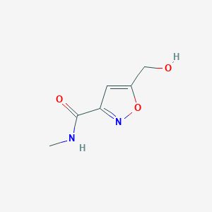 molecular formula C6H8N2O3 B1625360 5-(羟甲基)-N-甲基异噁唑-3-甲酰胺 CAS No. 210641-15-9