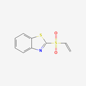 molecular formula C9H7NO2S2 B1625374 苯并噻唑，2-(乙烯基磺酰基)- CAS No. 2591-09-5