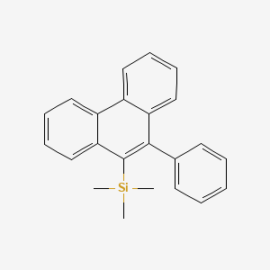B1625378 Trimethyl(10-phenylphenanthren-9-yl)silane CAS No. 312612-69-4
