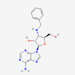 B1625380 (2R,3R,4S,5S)-2-(6-amino-9H-purin-9-yl)-4-(benzylamino)-5-(hydroxymethyl)tetrahydrofuran-3-ol CAS No. 67313-10-4