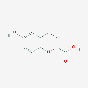 B1625384 6-hydroxychroman-2-carboxylic Acid CAS No. 81498-19-3