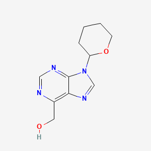 B1625385 (9-(Tetrahydro-2H-pyran-2-yl)-9H-purin-6-yl)methanol CAS No. 773133-89-4