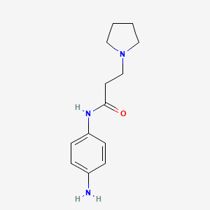 B1625389 1-Pyrrolidinepropanamide, N-(4-aminophenyl)- CAS No. 393570-64-4