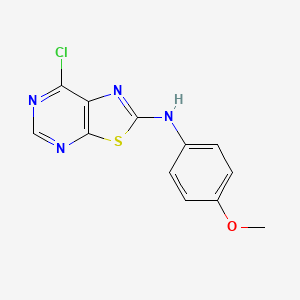 B1625391 (7-Chlorothiazolo[5,4-d]pyrimidin-2-yl)-(4-methoxyphenyl)amine CAS No. 871266-81-8
