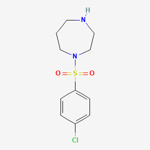 molecular formula C11H15ClN2O2S B1625400 1H-1,4-Diazepine, 1-[(4-chlorophenyl)sulfonyl]hexahydro- CAS No. 203519-16-8