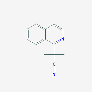 molecular formula C13H12N2 B1625407 2-Isoquinolin-1-YL-2-methylpropionitrile CAS No. 81039-16-9