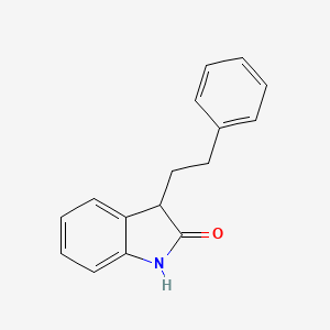molecular formula C16H15NO B1625417 2H-Indol-2-one, 1,3-dihydro-3-(2-phenylethyl)- CAS No. 282549-39-7