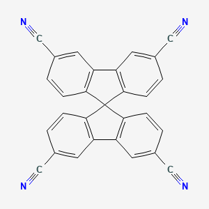 molecular formula C29H12N4 B1625422 9,9'-Spirobi[9H-fluorene]-3,3',6,6'-tetracarbonitrile CAS No. 622011-35-2
