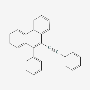 molecular formula C28H18 B1625423 9-Phenyl-10-(phenylethynyl)phenanthrene CAS No. 725213-67-2