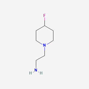 molecular formula C7H15FN2 B1625425 2-(4-Fluoro-piperidin-1-YL)-ethylamine CAS No. 477576-97-9