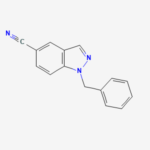 molecular formula C15H11N3 B1625428 1-Benzyl-1H-indazole-5-carbonitrile CAS No. 1125409-65-5