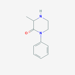 molecular formula C11H14N2O B1625461 3-甲基-1-苯基哌嗪-2-酮 CAS No. 72615-77-1