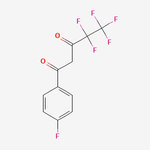 B1625464 4,4,5,5,5-Pentafluoro-1-(4-fluorophenyl)pentane-1,3-dione CAS No. 64287-12-3