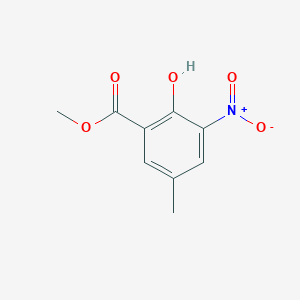 molecular formula C9H9NO5 B1625468 Methyl 2-hydroxy-5-methyl-3-nitrobenzoate CAS No. 67191-44-0