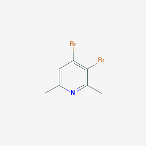 B1625474 3,4-Dibromo-2,6-dimethylpyridine CAS No. 76591-69-0