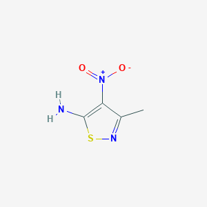 B1625476 3-Methyl-4-nitro-1,2-thiazol-5-amine CAS No. 40184-32-5