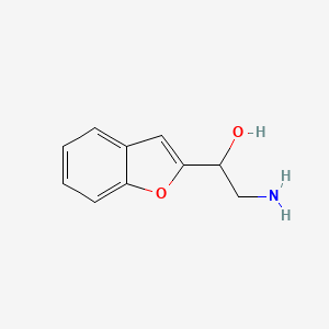 molecular formula C10H11NO2 B1625497 2-Amino-1-(benzofuran-2-yl)ethanol CAS No. 7127-27-7