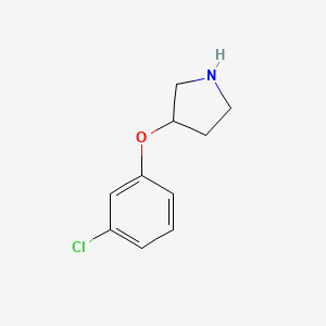 molecular formula C10H12ClNO B1625504 3-(3-Chlorophenoxy)pyrrolidine CAS No. 337912-67-1