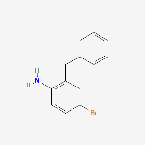 molecular formula C13H12BrN B1625515 2-Benzyl-4-bromoaniline CAS No. 86233-09-2