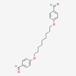 molecular formula C23H28O4 B1625516 4-[9-(4-Formylphenoxy)nonoxy]benzaldehyde CAS No. 87367-64-4