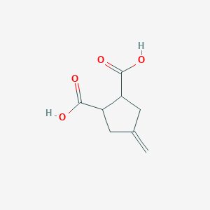 molecular formula C8H10O4 B1625522 4-Methylenecyclopentane-1,2-dicarboxylic acid CAS No. 90474-14-9