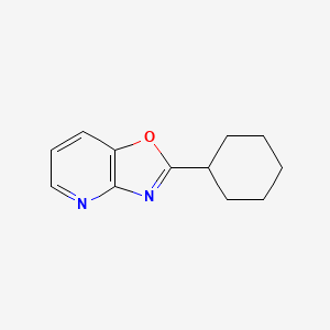 molecular formula C12H14N2O B1625538 2-环己基恶唑并[4,5-b]吡啶 CAS No. 52333-68-3