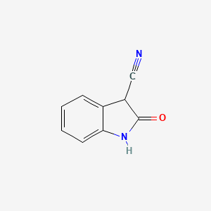 molecular formula C9H6N2O B1625542 2-氧代吲哚啉-3-腈 CAS No. 73859-65-1