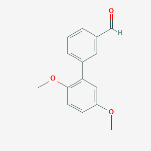 molecular formula C15H14O3 B1625557 3-(2,5-Dimethoxyphenyl)benzaldehyde CAS No. 493030-93-6