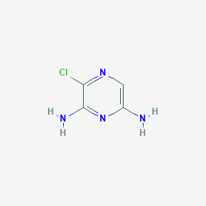 molecular formula C4H5ClN4 B1625559 3-Chloropyrazine-2,6-diamine CAS No. 794497-98-6