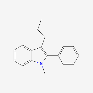 molecular formula C18H19N B1625562 1-Methyl-2-phenyl-3-propylindole CAS No. 796964-13-1