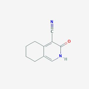 molecular formula C10H10N2O B1625566 3-Oxo-2,3,5,6,7,8-hexahydroisoquinoline-4-carbonitrile CAS No. 53661-31-7