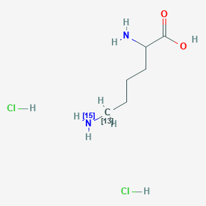 molecular formula C6H16Cl2N2O2 B1625567 2-Amino-6-(15N)azanyl(613C)hexanoic acid;dihydrochloride CAS No. 312623-81-7