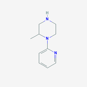 molecular formula C10H15N3 B1625602 2-Methyl-1-(pyridin-2-YL)piperazine CAS No. 72615-69-1