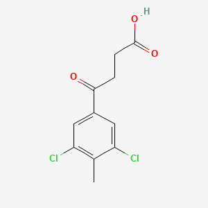 molecular formula C11H10Cl2O3 B1625605 4-(3,5-Dichloro-4-methylphenyl)-4-oxobutanoic acid CAS No. 62903-05-3