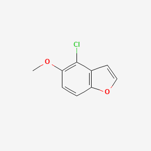 molecular formula C9H7ClO2 B1625610 4-氯-5-甲氧基苯并呋喃 CAS No. 77440-97-2