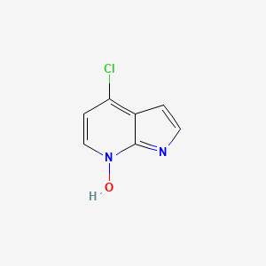 molecular formula C7H5ClN2O B1625611 4-氯-1H-吡咯并[2,3-b]吡啶 7-氧化物 CAS No. 74420-03-4