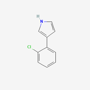 molecular formula C10H8ClN B1625612 3-(2-chlorophenyl)-1H-pyrrole CAS No. 71845-14-2