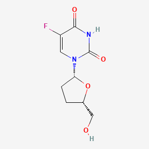 molecular formula C9H11FN2O4 B1625613 5-Fluoro-1-[(2R,5S)-5-(hydroxymethyl)oxolan-2-yl]pyrimidine-2,4(1H,3H)-dione CAS No. 15379-30-3