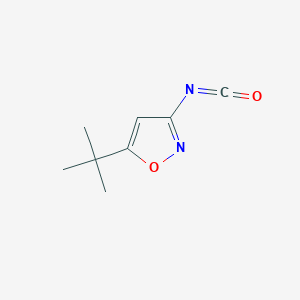 molecular formula C8H10N2O2 B1625624 5-Tert-butyl-3-isocyanato-1,2-oxazole CAS No. 55809-53-5