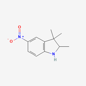 molecular formula C11H14N2O2 B1625625 2,3,3-Trimethyl-5-nitroindoline CAS No. 916792-03-5