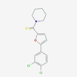 molecular formula C16H15Cl2NOS B162563 [5-(3,4-二氯苯基)呋喃-2-基]-哌啶-1-基甲硫酮 CAS No. 301338-95-4