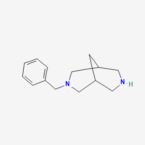 molecular formula C14H20N2 B1625633 3-Benzyl-3,7-diazabicyclo[3.3.1]nonane CAS No. 69407-32-5