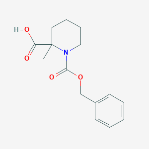 molecular formula C15H19NO4 B1625642 1-((苄氧羰基)-2-甲基哌啶-2-羧酸 CAS No. 89391-18-4