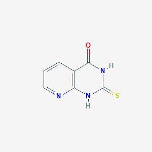 molecular formula C7H5N3OS B1625644 2-硫代-2,3-二氢吡啶并[2,3-d]嘧啶-4(1H)-酮 CAS No. 37891-04-6