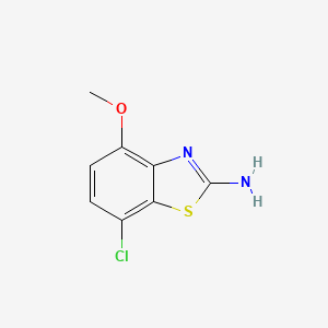 molecular formula C8H7ClN2OS B1625666 7-Chloro-4-methoxy-1,3-benzothiazol-2-amine CAS No. 67618-12-6